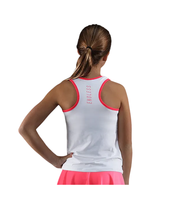 Camiseta Endless Slam Kids White/Pink