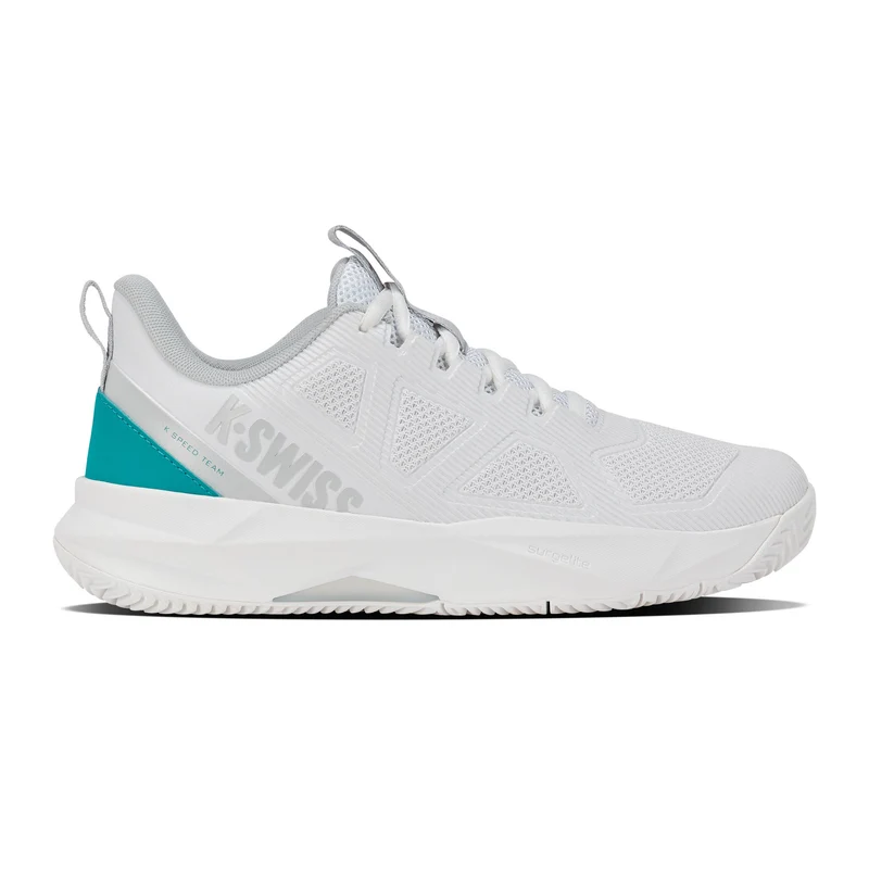 K-Speed Team Sandplatzschuh Damen - weiß, türkis