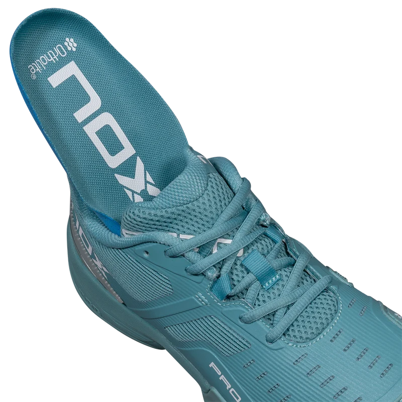 Nox Men's AT10 Pro Padel Shoes 26 Turquoise White