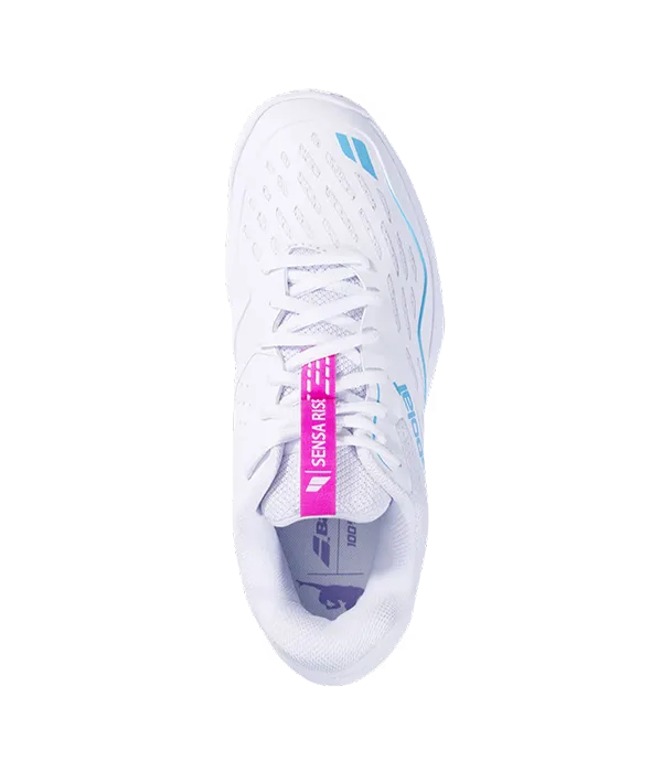 Zapatillas Babolat Sensa Rise Mujer White/Rhodamine Red