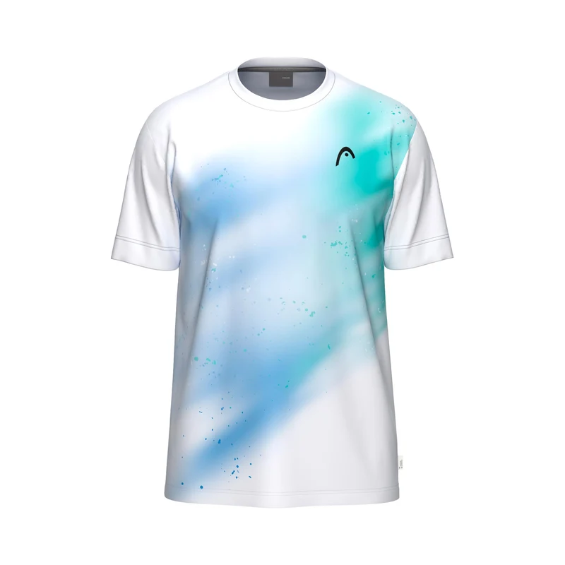 Topspin T-Shirt Jungen - türkis, weiß