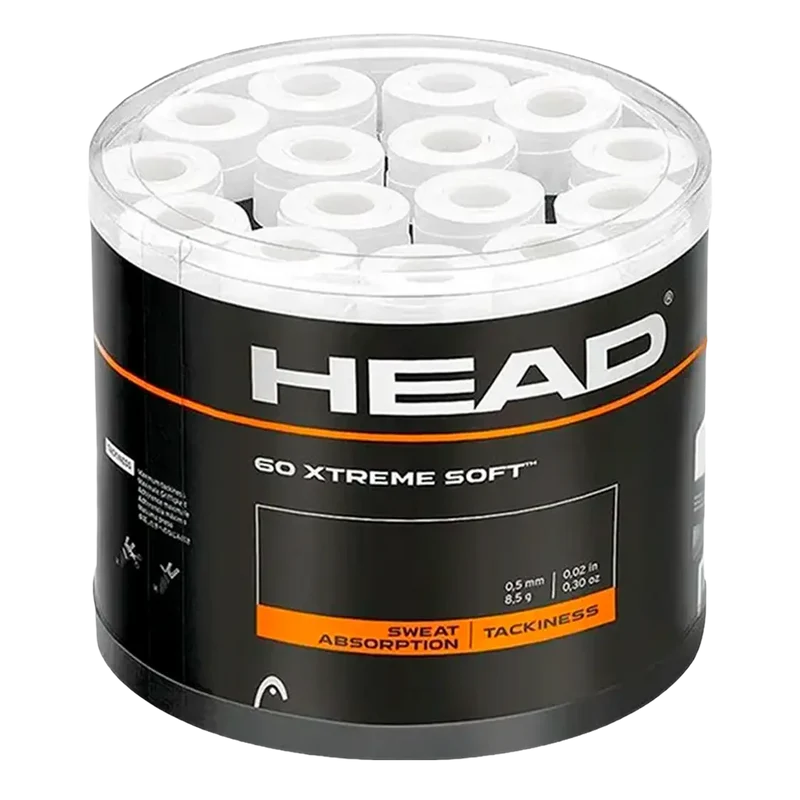 Tambor Overgrips Head Xtreme Soft Blancos (x60)