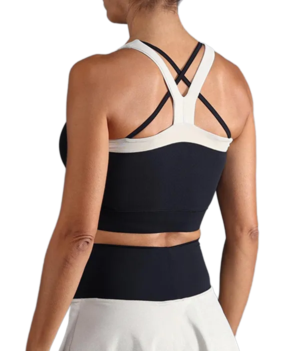 Top Endless Crop Black Golden