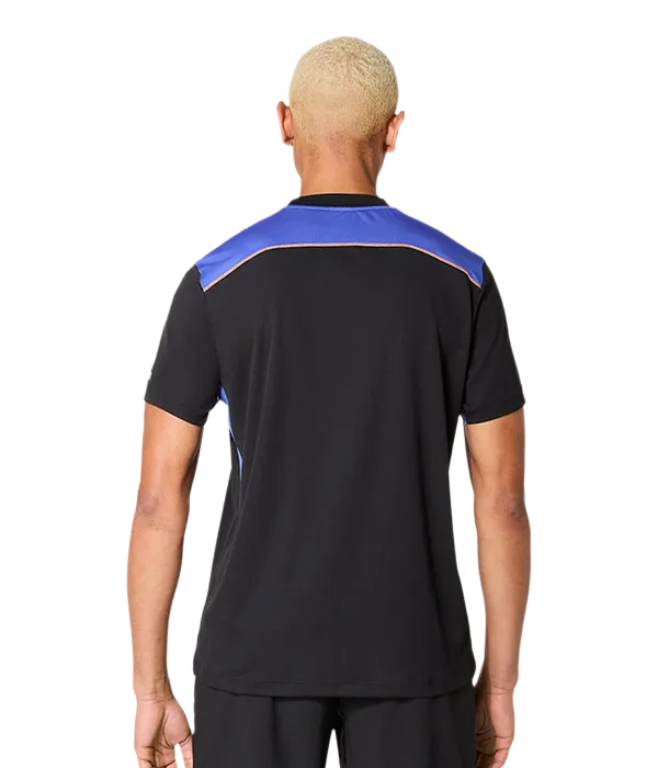 Camiseta Asics Padel Court SS Black/Dark Cobalt 2025