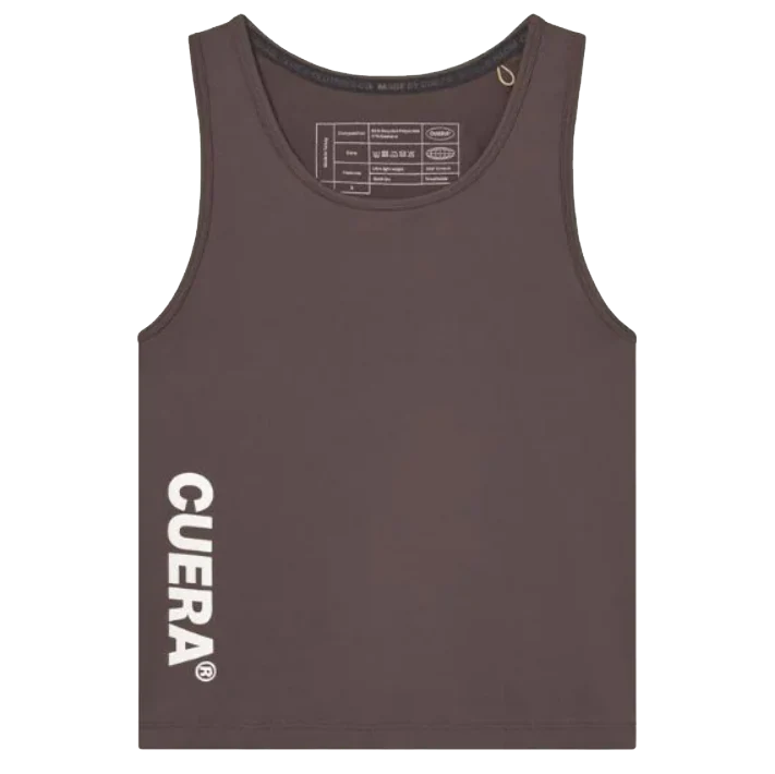 Cuera Women's On Court Slim Tank Top Dark Brown