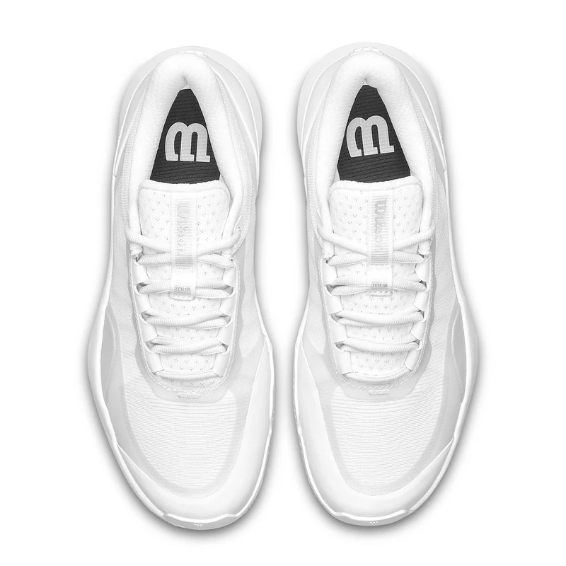 Wilson Women's Intrigue Tour Tennis Shoes White Silver