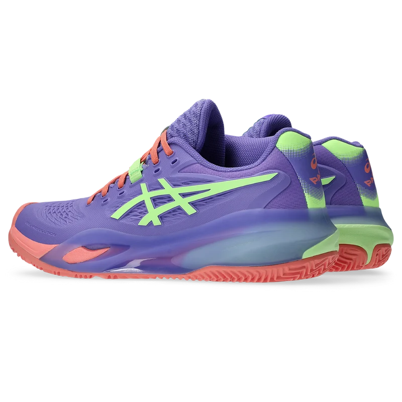 Asics Women's Gel Resolution X Padel Shoe Amethyst/Illuminate Green