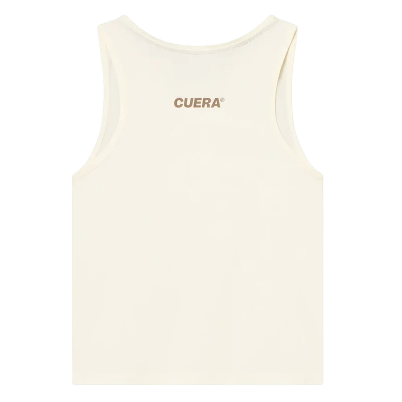 Cuera Women's On Court Cropped Tank Top Off White