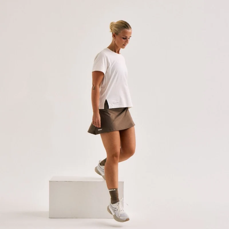Cuera Women's On Court 2 In 1 Skirt Walnut