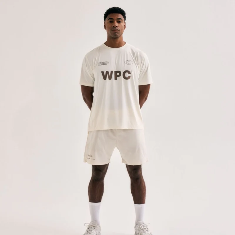 Cuera Men's Active Globe Shorts Off White