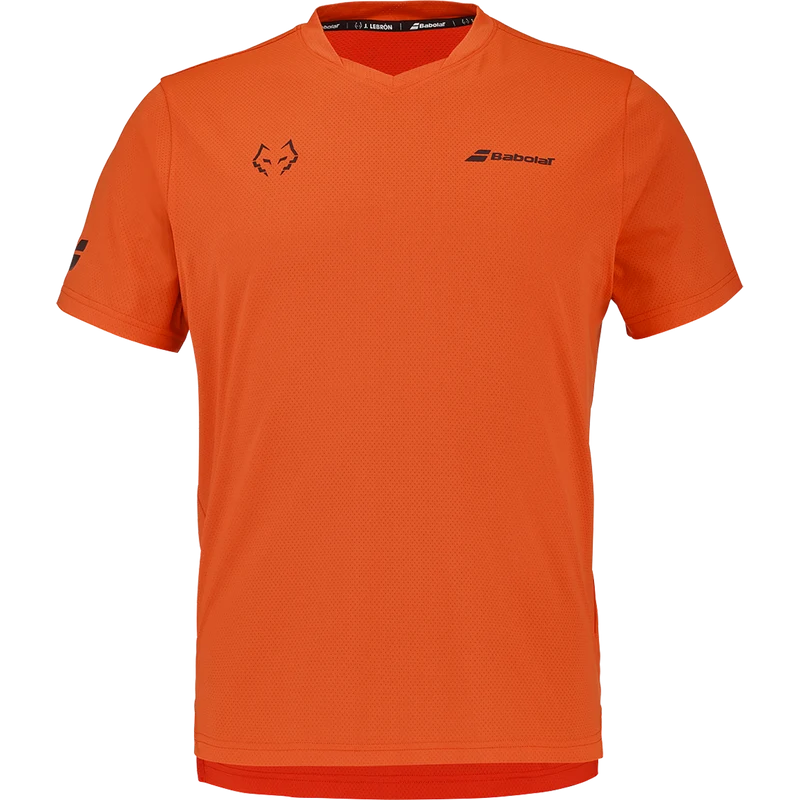 Babolat Men's Crew Neck Tee Lebron Red Orange