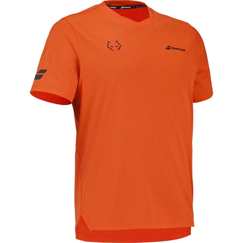 Babolat Men's Crew Neck Tee Lebron Red Orange