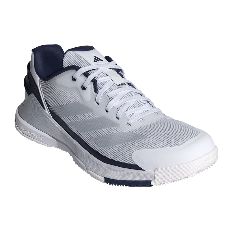 Adidas Men's Crazyquick LS Padel Shoes White Dark Blue