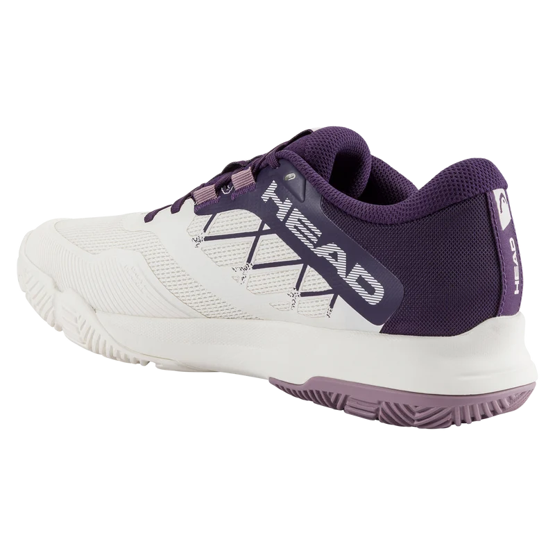 HEAD Women's Motion Team 1.5 Padel Shoes Chalk White Purple Night