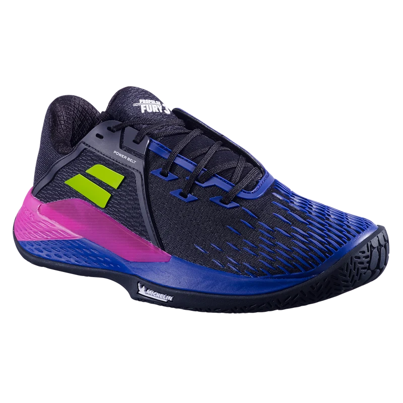 Babolat Men's Propulse Fury 3 Tennis Shoes Black Dark Blue