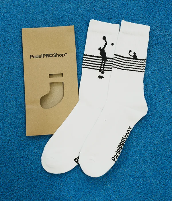 Calcetines PadelPROShop Players Blanco 2025 Promo
