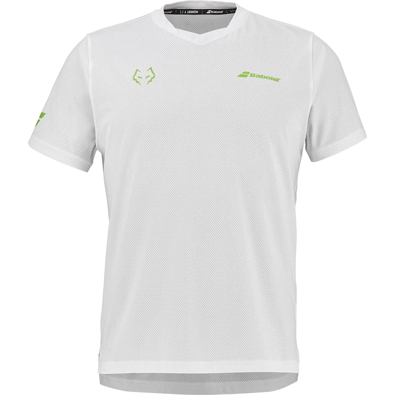 Babolat Men's Crew Neck Tee Lebron White