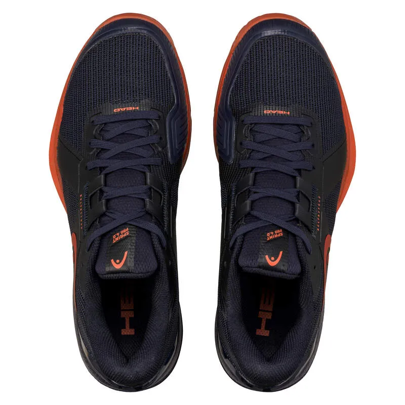 HEAD Men's Sprint Pro 4.0 Indoor Court Shoes Dark Blue Red