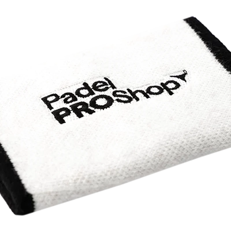 Muñequera Larga PadelPROShop Blanco/Negro Promo