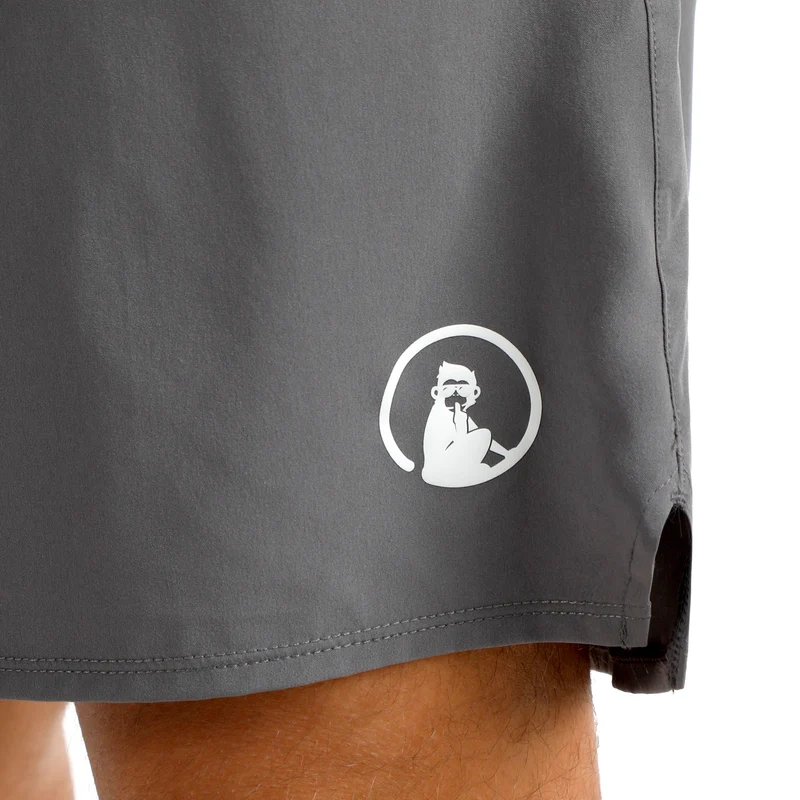 Challenger 2in1s 7in Shorts Herren - grau, weiß