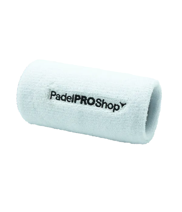 Muñequera Larga We Speak Padel Blanca Promo