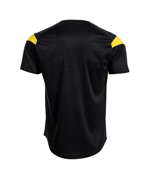 Camiseta Joma Montreal Negro/Amarillo/Blanco