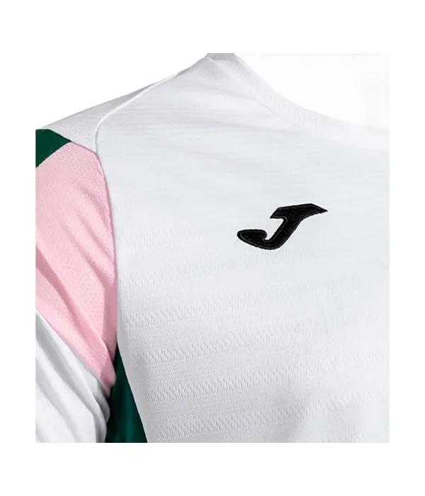 Camiseta Joma Montreal Blanco/Verde/Rosa