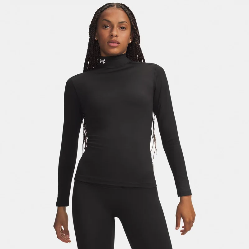 ColdGear Mock Longsleeve Damen - schwarz, weiß