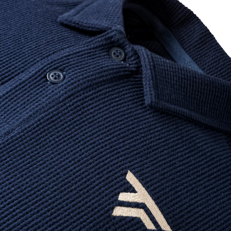 Tecnifibre Men's Waffle Polo 2025 Marine
