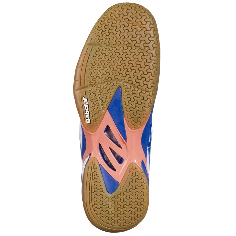 Babolat Men's Shadow 4 Indoor Court Shoes White Blue Navy