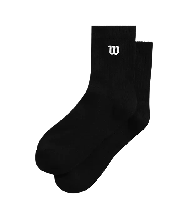Calcetines Wilson Quarter Top Bright Black 2025