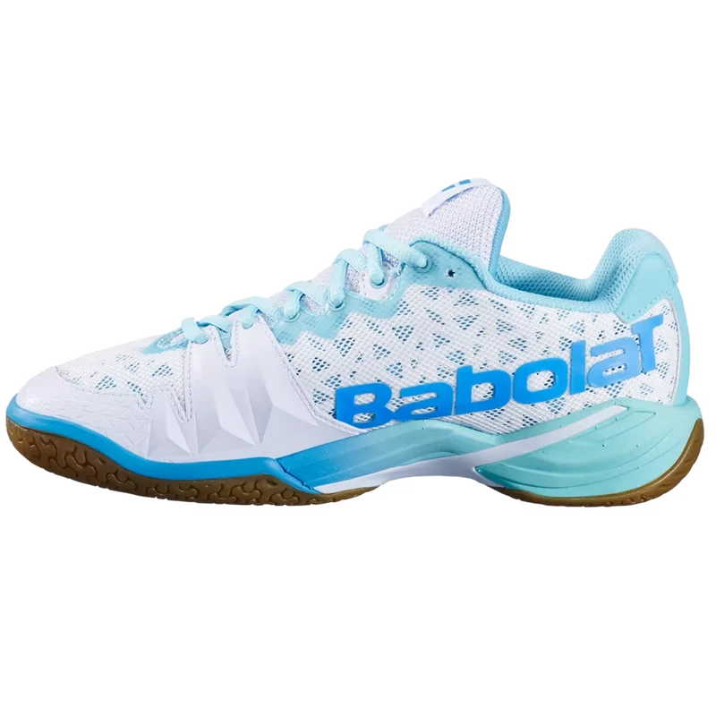 Babolat Women's Shadow 4 Indoor Court Shoes White Lagoon