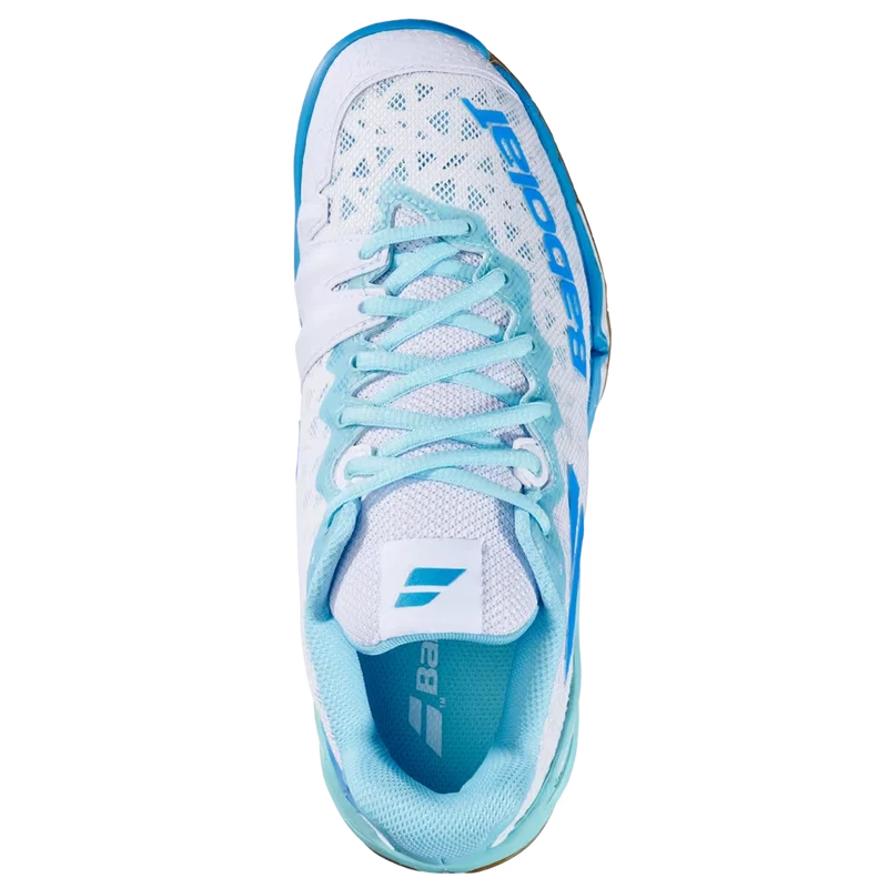 Babolat Women's Shadow 4 Indoor Court Shoes White Lagoon