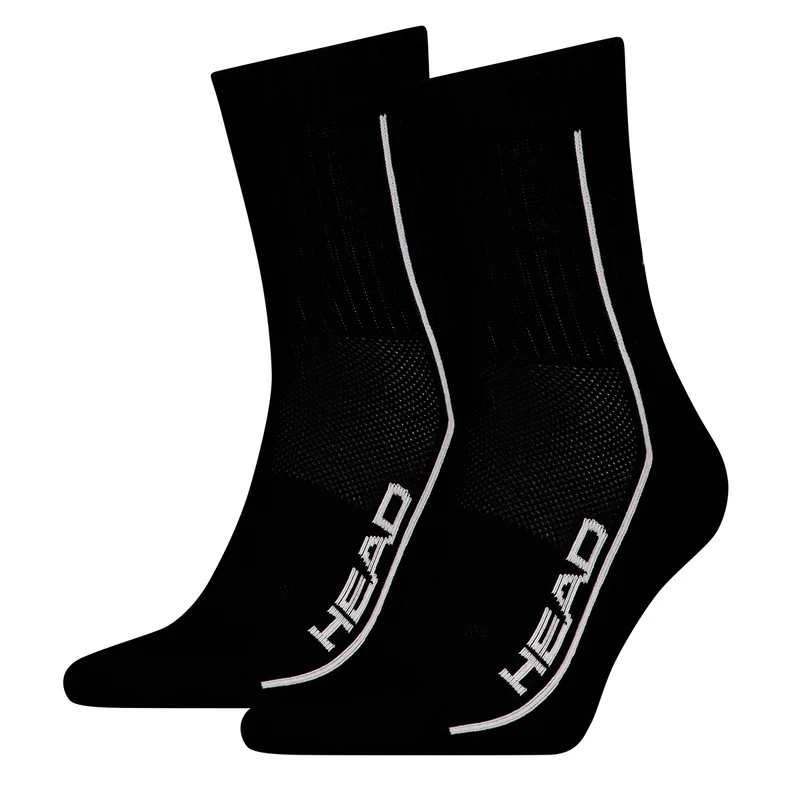 HEAD Performance Short Crew Sock 2 Pack Black