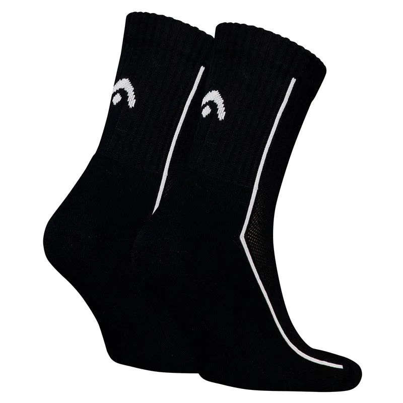 HEAD Performance Short Crew Sock 2 Pack Black