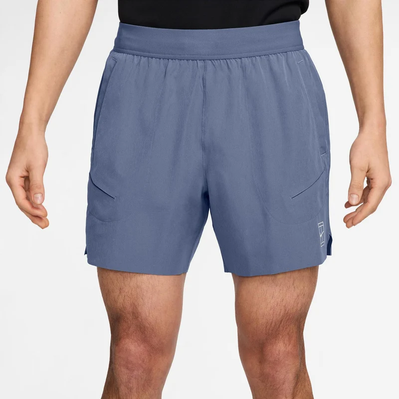 Court Dri-Fit Advantage 6in Shorts Herren-Blaugrau,Weiß
