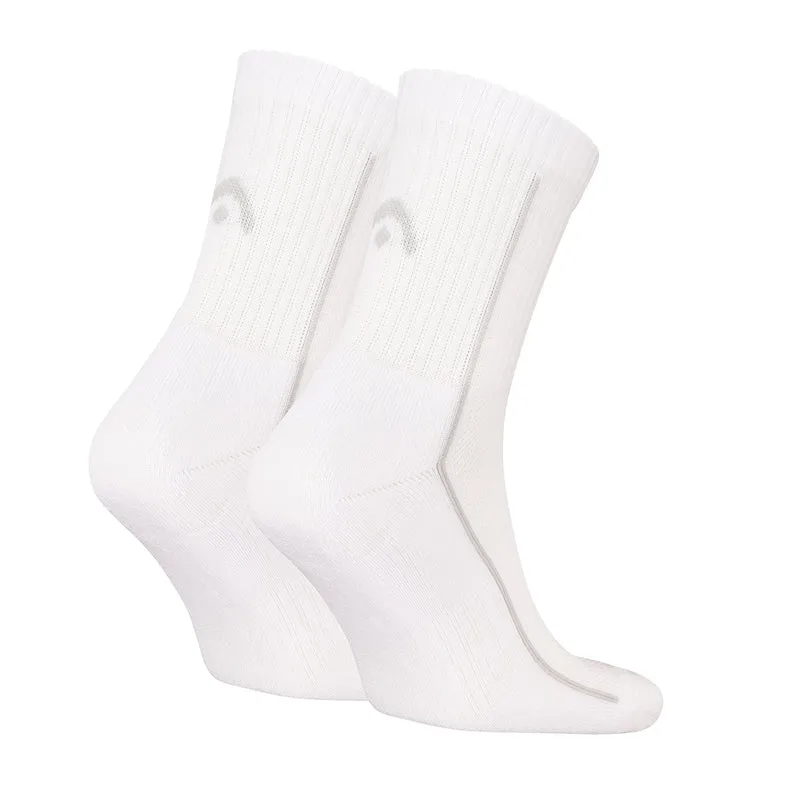 HEAD Performance Short Crew Sock 2 Pack White