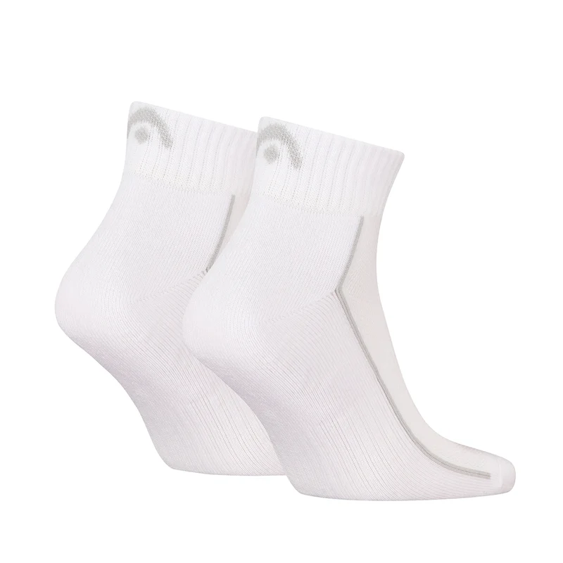 HEAD Performance Quarter Sock 2 Pack White