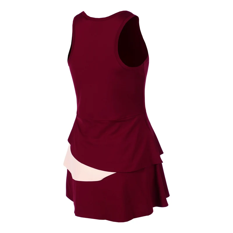 Endlessly Flounce Kleid Damen-Weinrot,Rosa