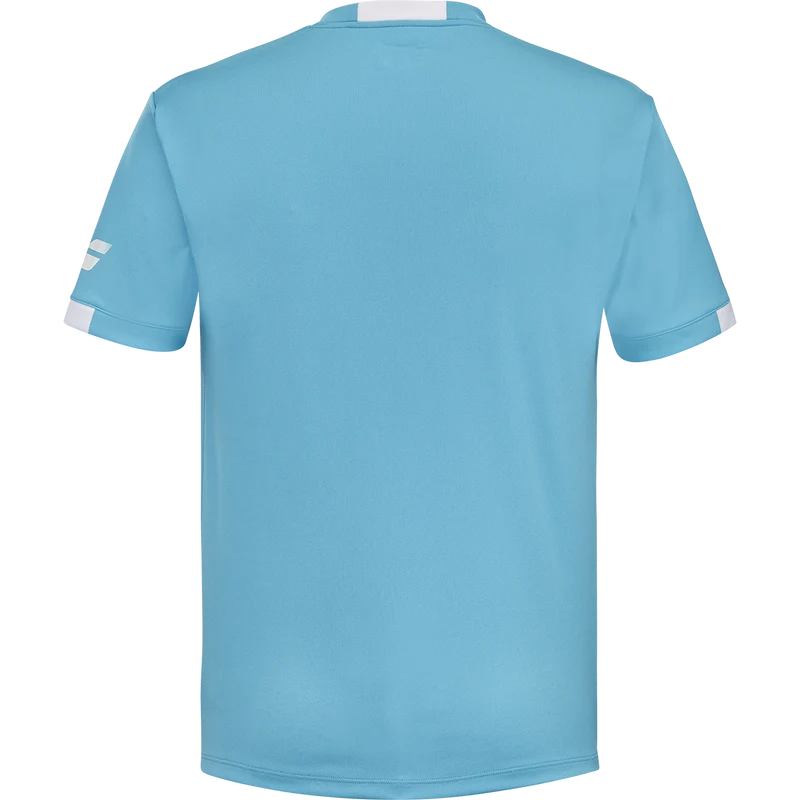Babolat Boys' Play Crew Neck Tee Cyan Blue
