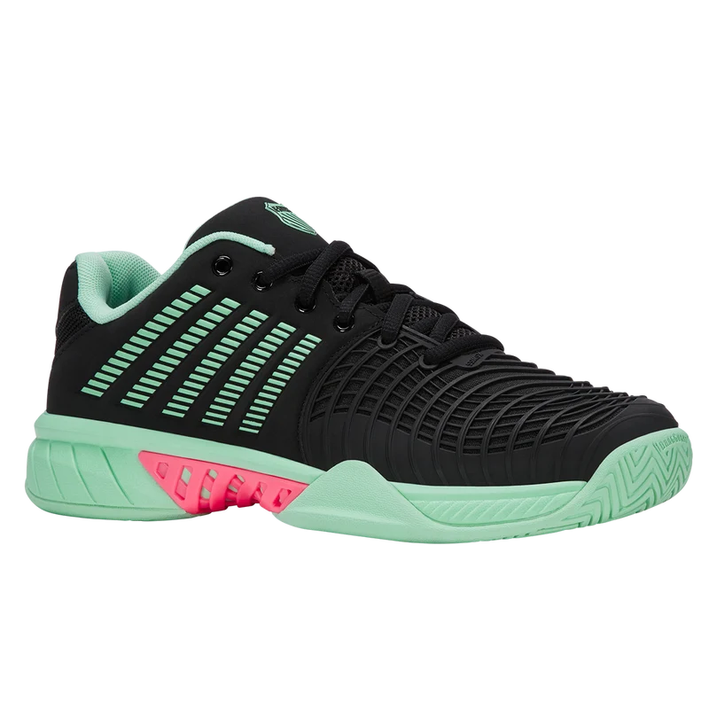 K-Swiss Women's Express Light 3 Tennis Shoes Black Mint