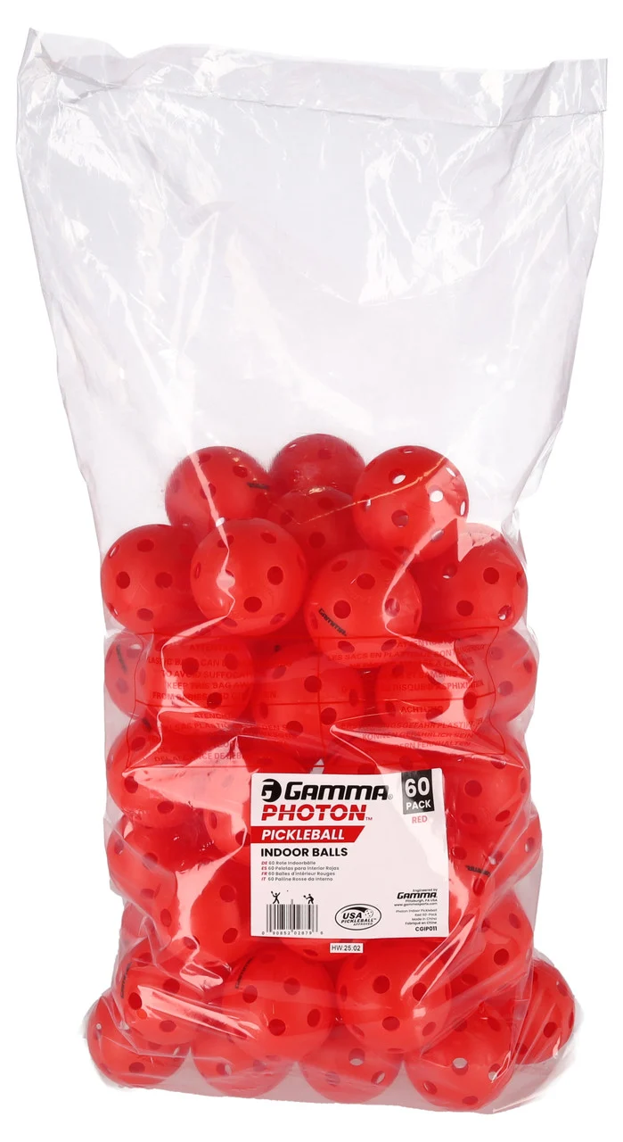 Gamma Photon Pickleball Indoor Ball - 60 Pack