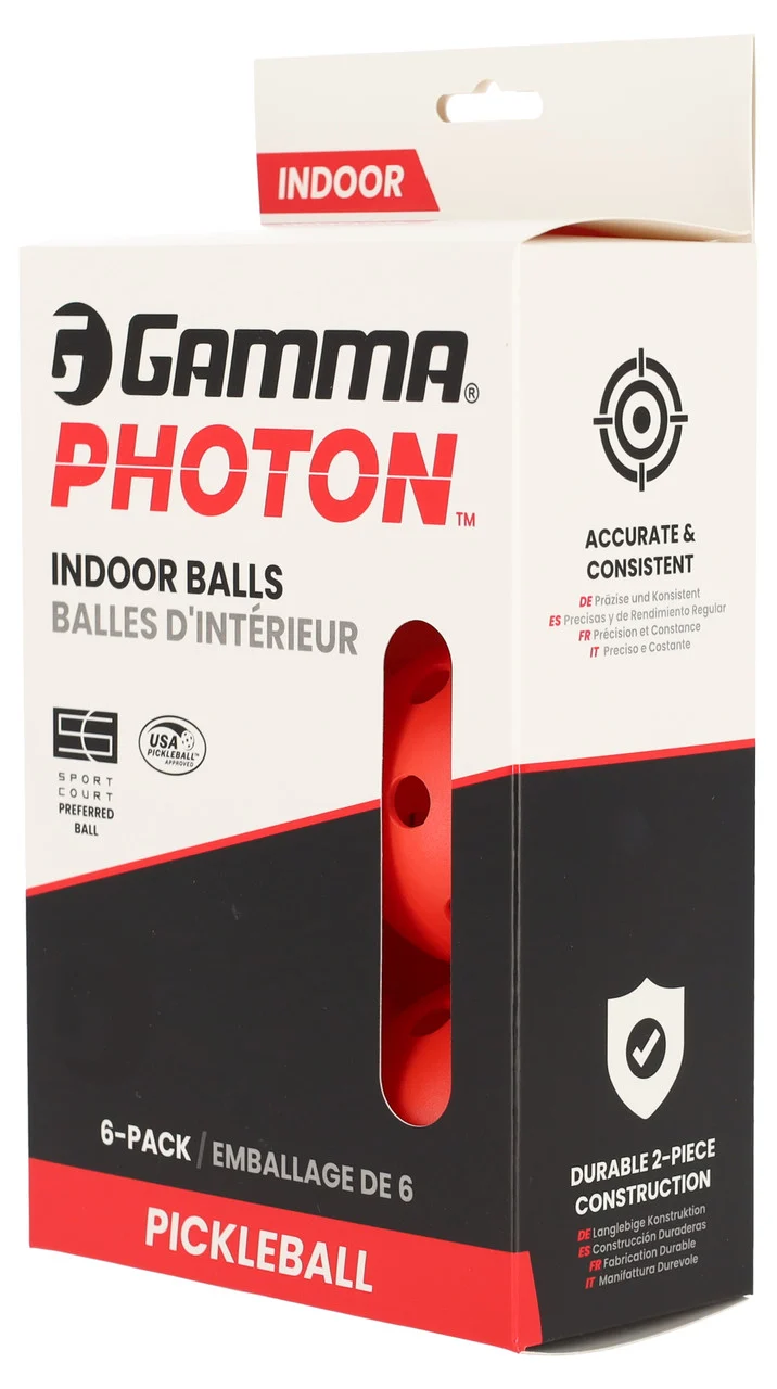 Gamma Photon Pickleball Indoor Ball - 6 Pack
