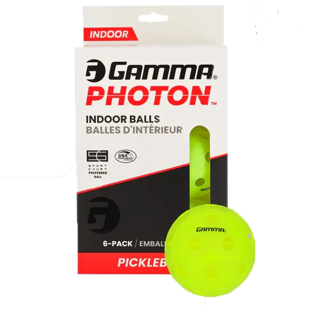 Gamma Photon Pickleball Indoor Ball - 6 Pack