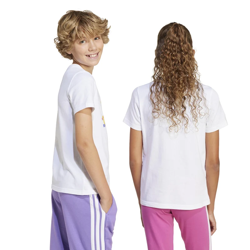 Graphic T-Shirt Kinder-Weiß,Mehrfarbig