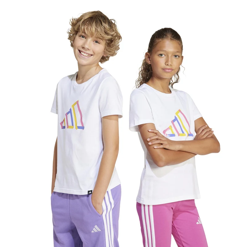 Graphic T-Shirt Kinder-Weiß,Mehrfarbig