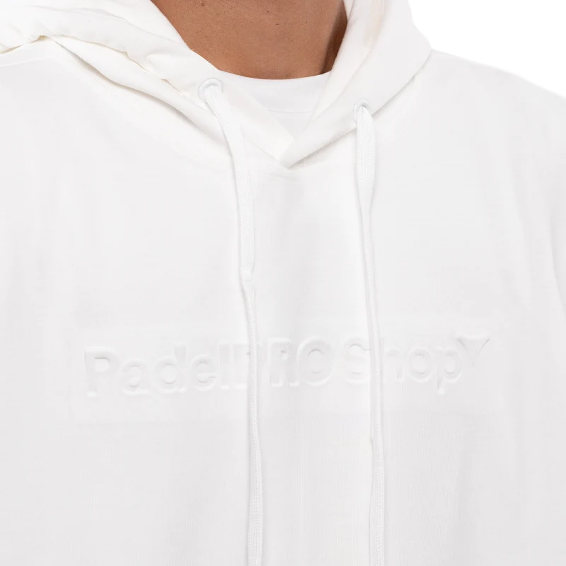 Sudadera PadelPROShop Blanca con Relieve