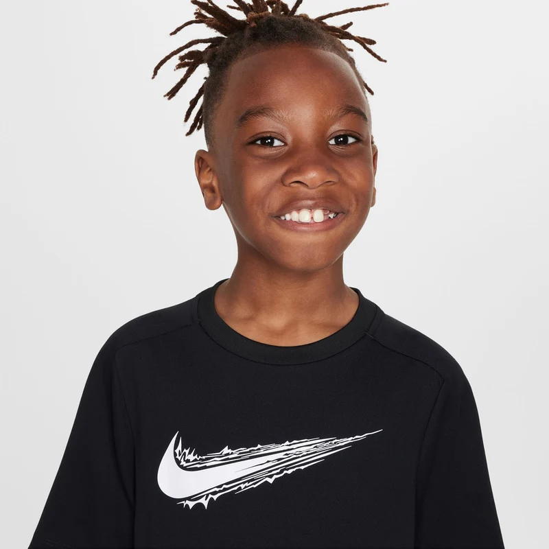 Dri-Fit Multi T-Shirt Kinder-Schwarz,Weiß