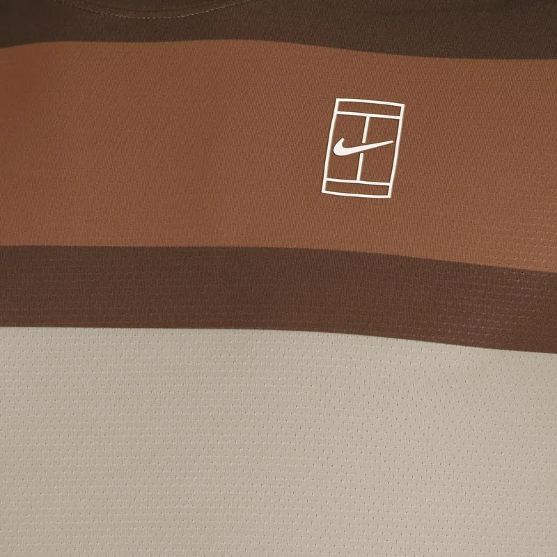 Court Dri-FIT Advantage Print T-Shirt Herren-Braun