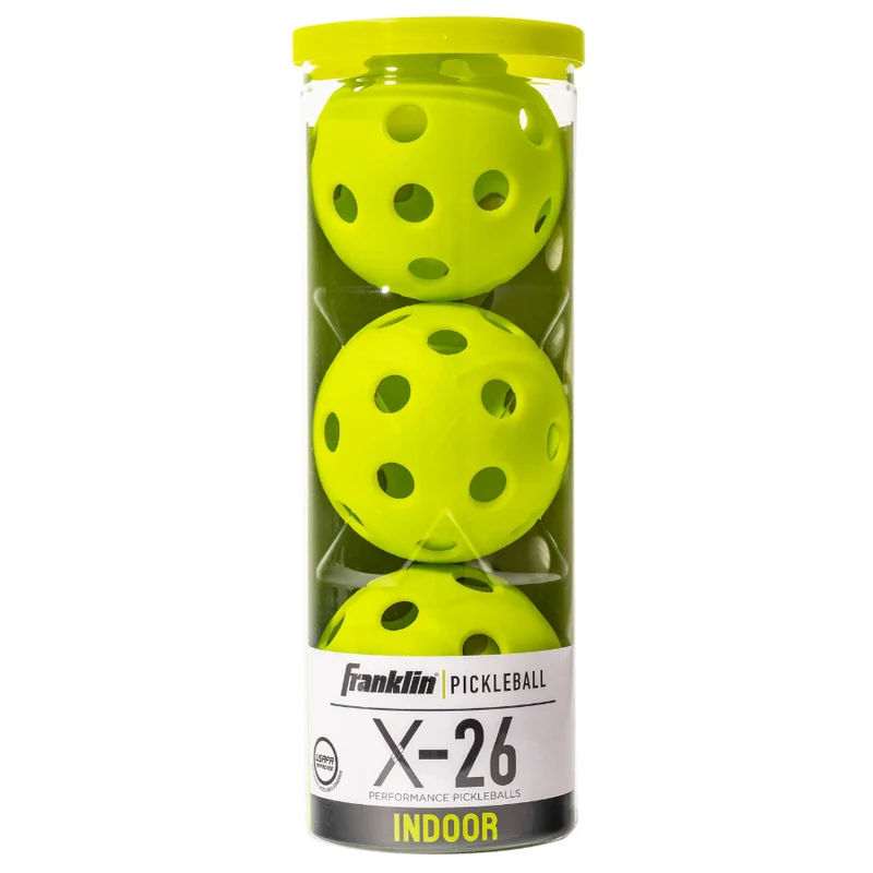 Franklin X-26 Indoor Pickleball Balls - Pack Of 3